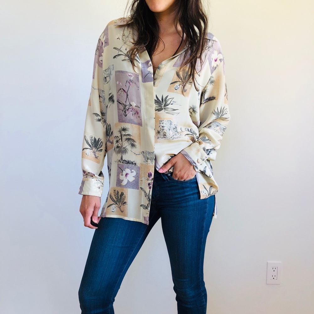 PIANO Vintage Silk Button Down